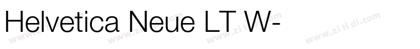 Helvetica Neue LT W字体转换